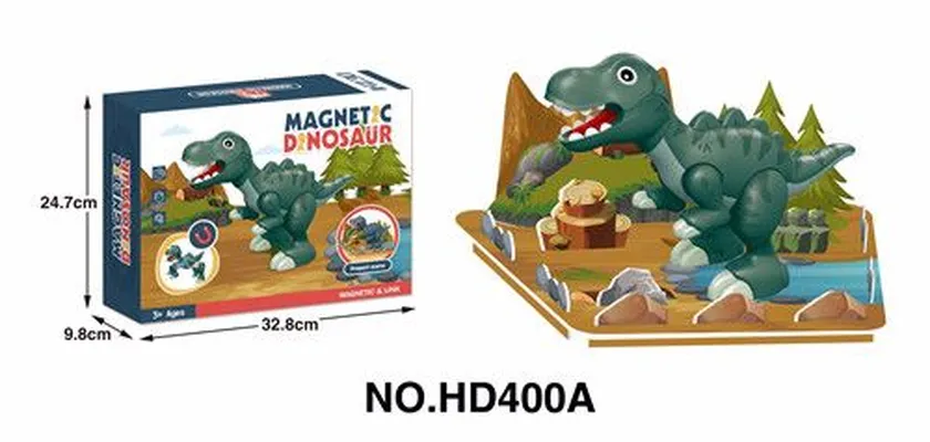 Magnetically assembled dinosaurs thumbnail